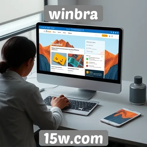 Análise da interface do usuário do site winbra